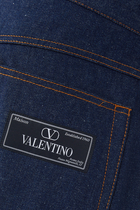 Denim Jeans With Maison Valentino Tailoring Label